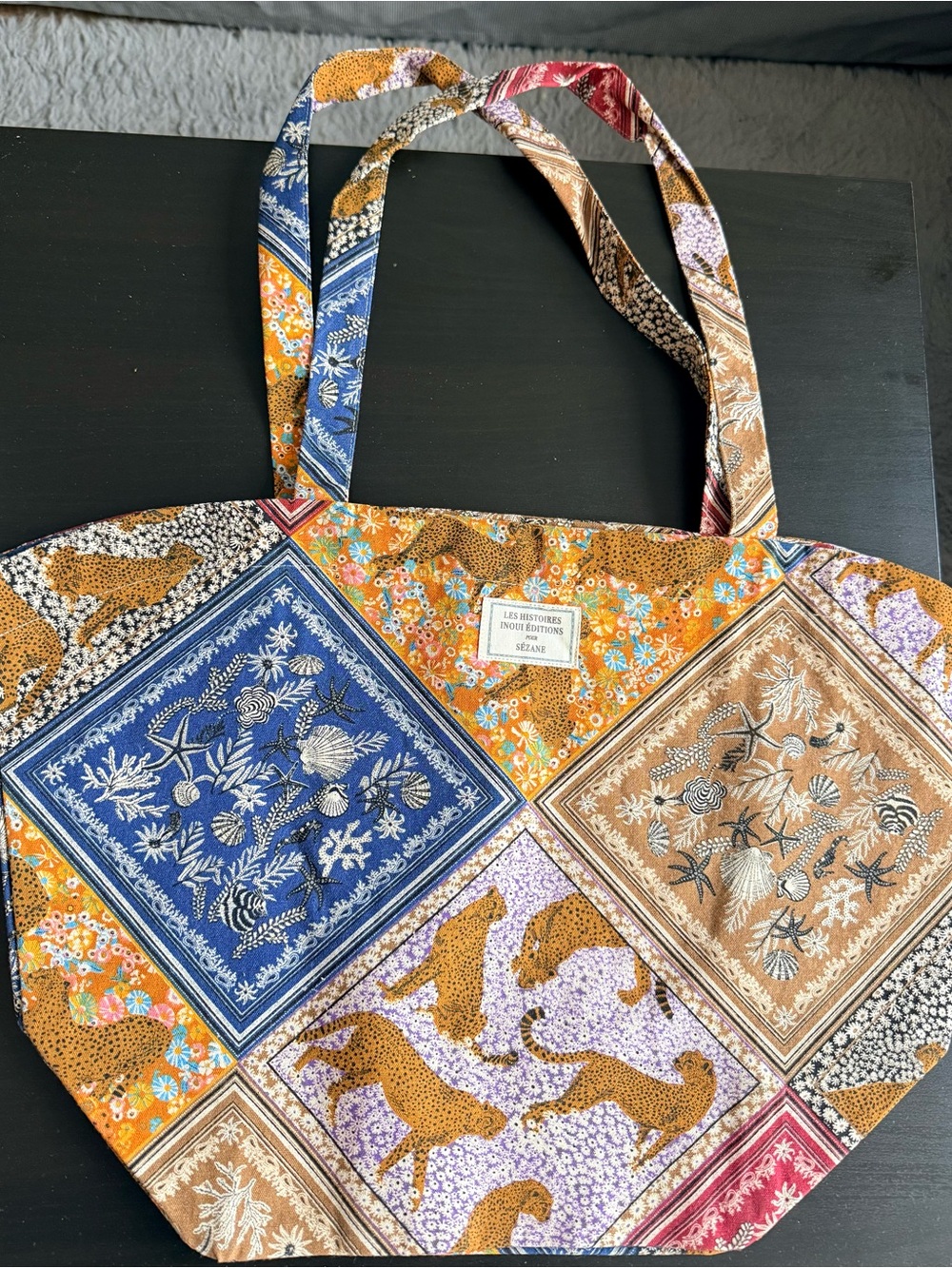 Sezane x Inoui Editions Tote Bag in Multi Color